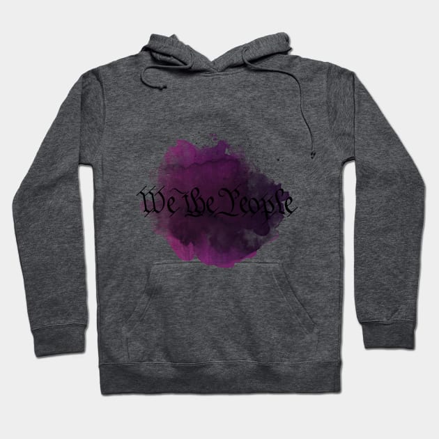 We The People Purple Hoodie by Digital.arrior.designs